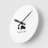 Gyrocopter-Uhr Runde Wanduhr (Winkel)