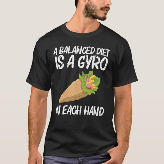 Gyros for Men Gyro Meat Pita Doner Kebab Foo T-Shirt (Vorderseite)