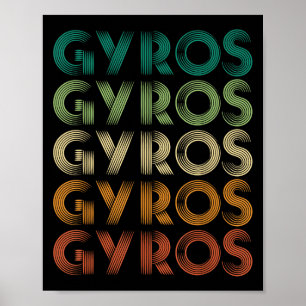 Gyros Griechenland Griechenland Foot Malaka Poster