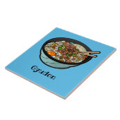 Gyudon (Japanische Reisschale für Rindfleisch) Fliese (Seite)