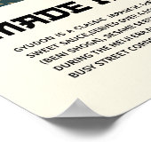 Gyudon Traditional Japanese Beef Bowl Artwork Poster (Ecke)