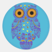 H00t Blues-Aufkleber Runder Aufkleber (Vorderseite)