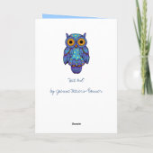 H00t Owl Blues Blank Card Karte (Rückseite)