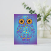 H00t Owl Blues Postcard Postkarte (Stehend Vorderseite)