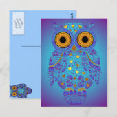 H00t Owl Blues Postcard Postkarte (Vorne/Hinten)