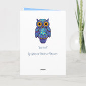 H00t Owl Midnight Madness Blank Card Karte (Rückseite)