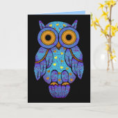 H00t Owl Midnight Madness Blank Card Karte (Gelbe Blume)