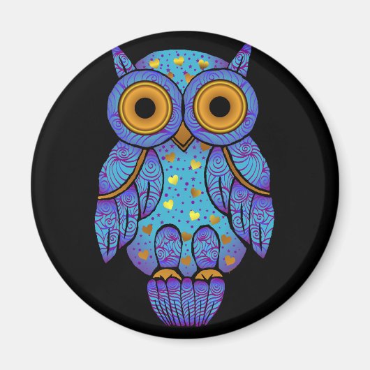 H00t Owl Midnight Madness Magnet (Vorne)