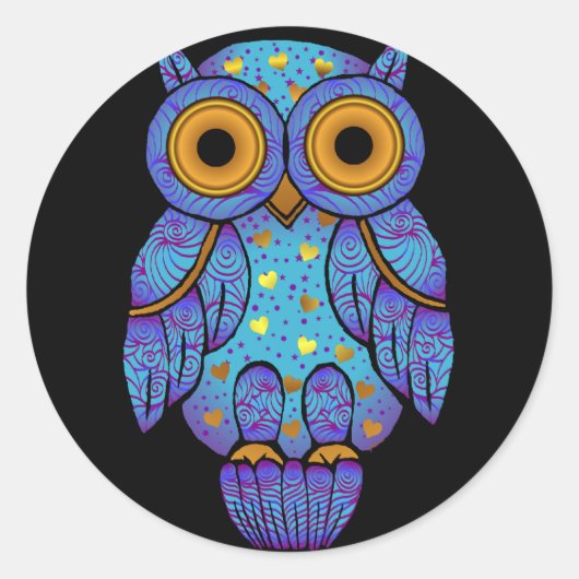 H00t Owl Midnight Madness Sticker (Vorderseite)