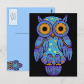 H00t Owl Mitternacht Madness Postkarte (Vorne/Hinten)
