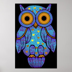 H00t Owl Mitternacht Madness Print Poster