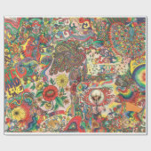H081 psychedelisches 1969 geschenkpapier (Flach)