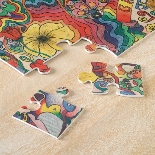 H081 psychedelisches 1969 puzzle (Seite)