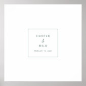 H100 Gästeschrift Hochzeitplakat Dekor Poster (Vorne)