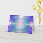 H140 Farbvortex Karte (Gelbe Blume)