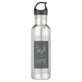 H20 ist LIFE... Aluminium 24oz Sportflasche Trinkflasche