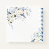 H2 BLAUE HYDE CREAM ROSE WEDING PLANNER NOTIZBLOCK (Rückseite)