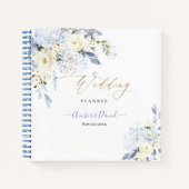 H2 BLAUE HYDE CREAM ROSE WEDING PLANNER NOTIZBLOCK (Vorderseite)