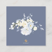 H2 Blue Hydrangea Cream Rose Nachfrage nach Rezept Begleitkarte (Rückseite)