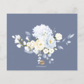 H2 Blue Hydrangea Creme Rose Rezept Karte (Rückseite)