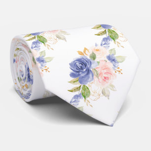 H2 Blumen Mittelmeerblau Rosé Rosen Krawatte