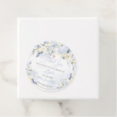 H2 Hydrangeas Blue Rose Taufe Vielen Dank Geschenkanhänger (Beispiel)