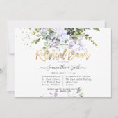 H2 Lila Eukalyptus Probe Abendessen Einladung (Vorderseite)