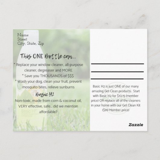 H2 Postkarte (Rückseite)