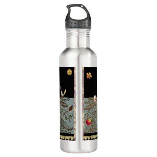 H2Eau (H2O) Rococo Water Bottle Edelstahlflasche (Rückseite)