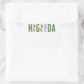 H2G2 Douglas Adams 1985 Quadratischer Aufkleber (Tasche)