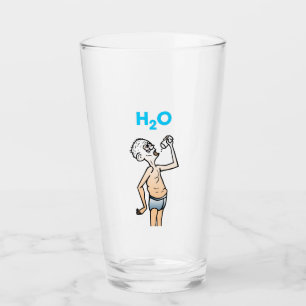 H2O Der durstige Mann Glas