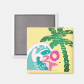 H2O-Logo Magnet (Vorderseite/Rückseite)