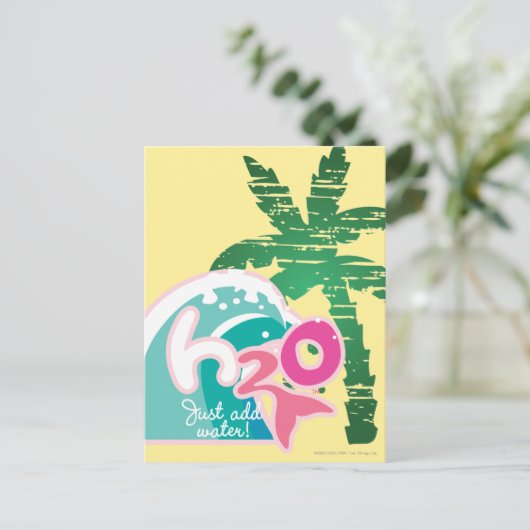 H2O-Logo Postkarte (Stehend Vorderseite)