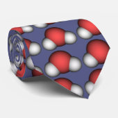 H2O Moleküle Krawatte (Gerollt)