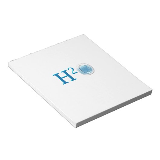 H2O NOTIZBLOCK (angewinkelt)