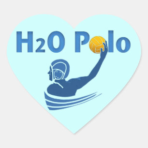 H2O Polo-Herz-Aufkleber Herz-Aufkleber