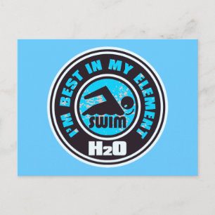 H2O_SWIMMER POSTKARTE