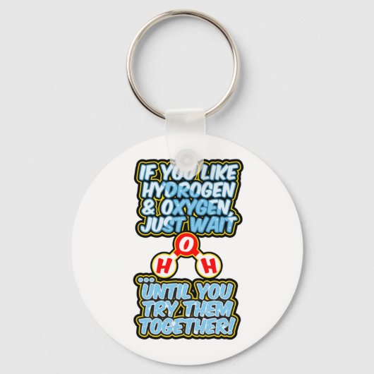 H2O-Trockenchemie Hydratationswasser Schlüsselanhänger (Vorderseite)