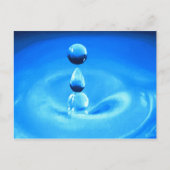 H2O-Tropfen Postkarte (Vorderseite)