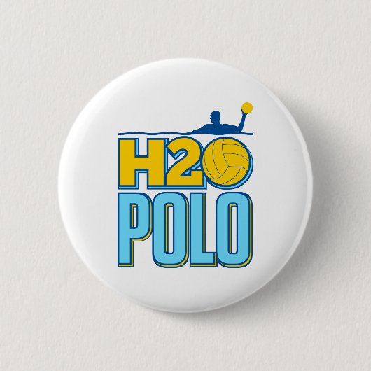 H2O Water Polo Button (Vorderseite)