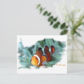 H2Oasis Clownfish Postkarte (Stehend Vorderseite)