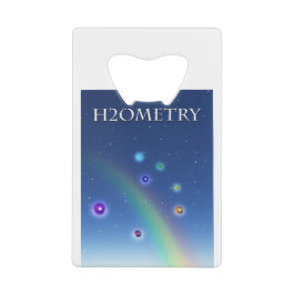 H2Ometry - Strukturiertes Wasser Geldbeutel Flaschenöffner