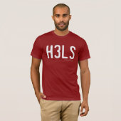 H3LS YEAH Varsity-T-Shirt T-Shirt (Vorne ganz)