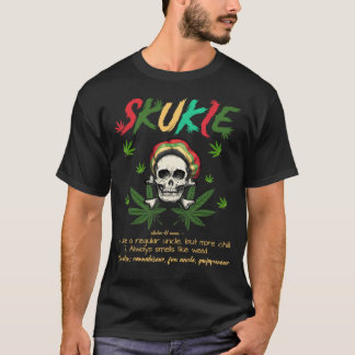 H400 Funny Retro Vintag Uncle Skunkle Weed Smoker T-Shirt