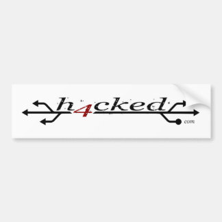 h4cked.com-Aufkleber Autoaufkleber