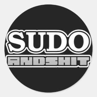 H4cked sudo Aufkleber