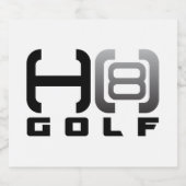 H8 Golf Bier Etiketten  (Einzelnes Label)