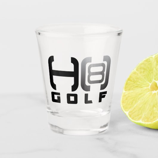H8 Golf Shotglas Schnapsglas (Vorderseite)