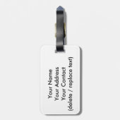 H.A.S. Kunst-Gepäckanhänger; Bild cholla, Gepäckanhänger (Rückseite vertikal)