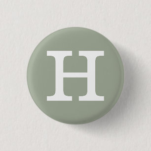 "H"' Alphabet Collectible (#8) Button
